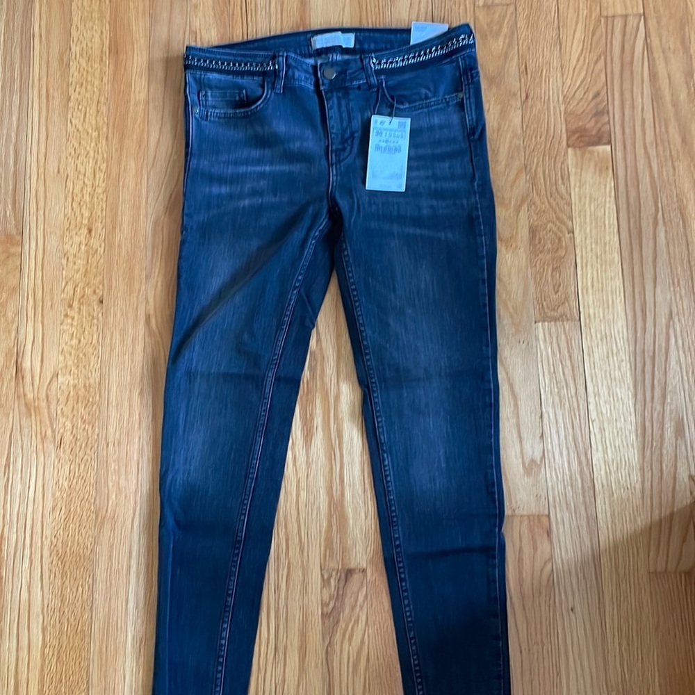 Zara mid rise crop skinny jeans 6 B10